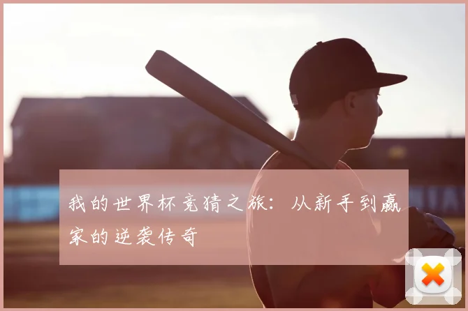 我的世界杯竞猜之旅：从新手到赢家的逆袭传奇